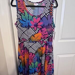 NEW Tropical Lula Roe Nikki Dress sz XL